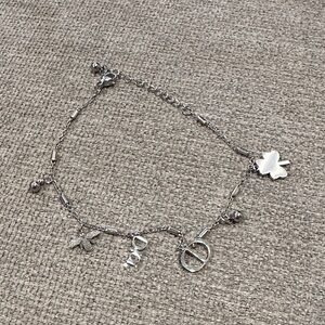 Silver Charm Bracelet or anklet